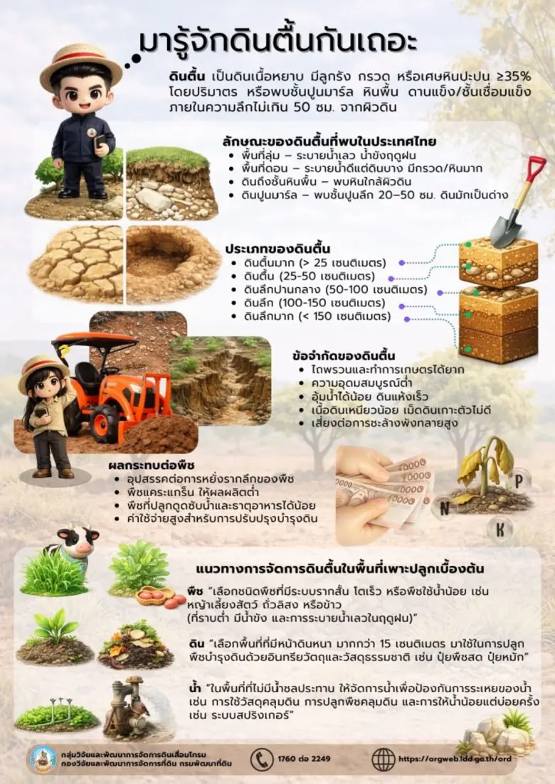 "ดินตื้น" รู้ไว้ จัดการเป็น ปลูกพืชได้ผลดี ดินตื้น ...