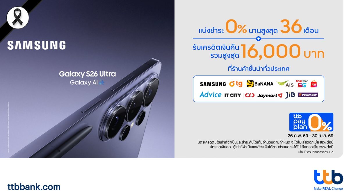 ทีทีบี เดินหน้ามอบสิทธิพิเศษด้านการใช้จ่า...