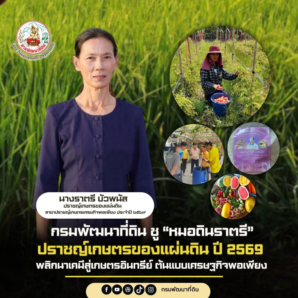 กรมพัฒนาที่ดิน เผยความสำเร็จของเกษตรกรต้น...