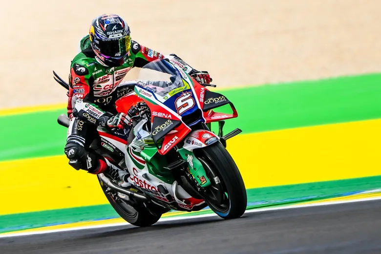 "ซาร์โก" เค้นความเร็วรถแข่ง Honda RC213V รั้งจ่าฝูงวันแรก โมโตจีพี สนาม 2 บราซิล