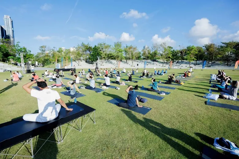 WE Society X ไทยประกันชีวิต จัดกิจกรรม "Pilates In The City" คลาสสุขภาพสุดเอ็กซ์คลูซีฟคลาส กลางสวนสีเขียวใจกลางเมือง