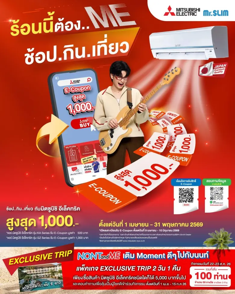 มิตซูบิชิ อีเล็คทริค ส่งโปรแรงรับซัมเมอร์ ให้กันถึง...