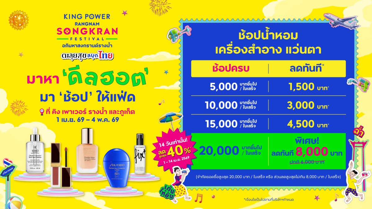 คิง เพาเวอร์ ฉลองเทศกาลสงกรานต์สุดยิ่งใหญ...