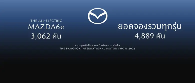 มาสด้าแรงไม่หยุดฉุดไม่อยู่คว้ายอดจองในงานมอเตอร์โชว...