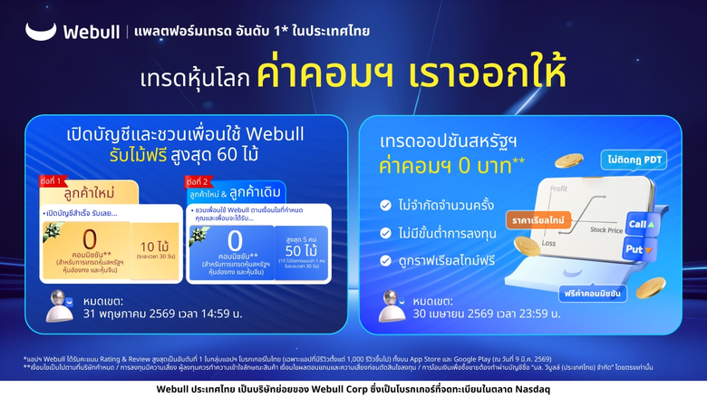 บริษัทหลักทรัพย์ วีบูลล์ (ประเทศไทย) จำกัด หรือ "We...
