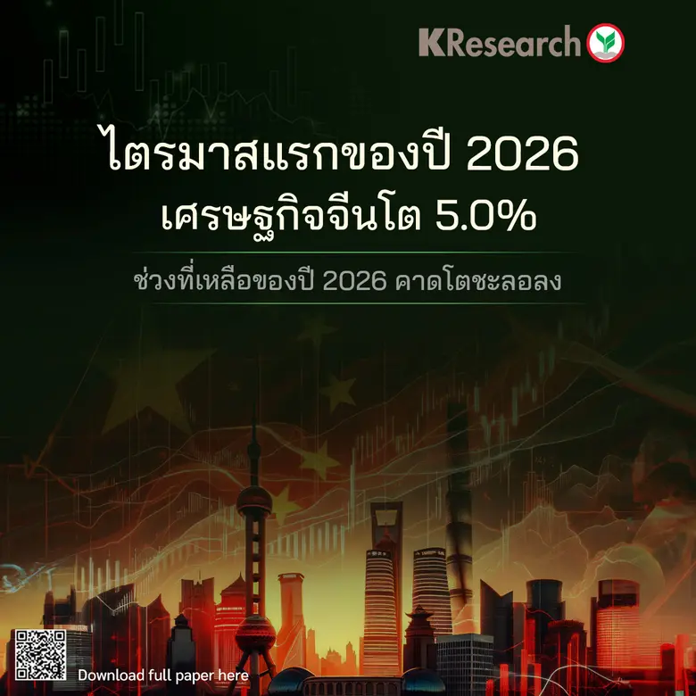 ในไตรมาสแรกของปี 2026 เศรษฐกิจจีนขยายตัวอ...