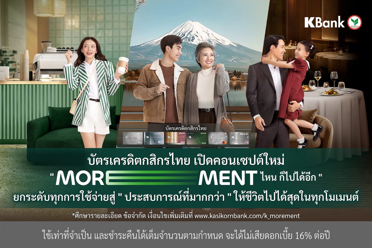 ให้ชีวิตไปได้สุดในทุกโมเมนต์ บัตรเครดิตกส...
