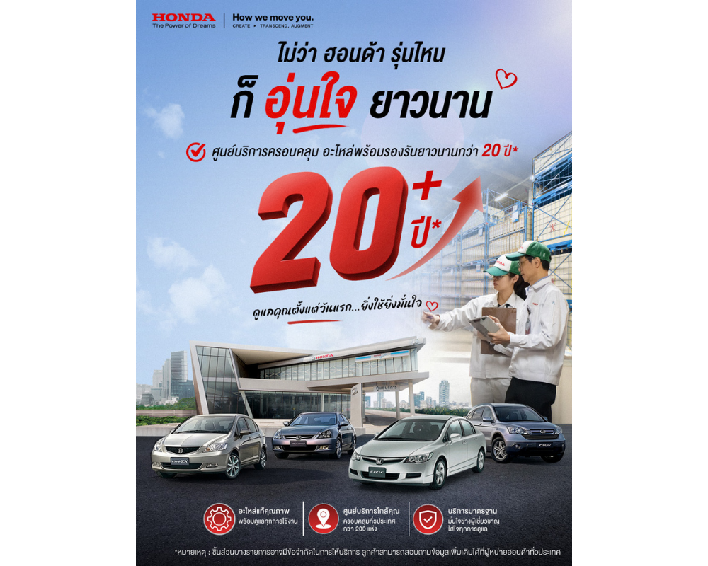 Honda Partner For Your Drive เพื่อนคู่ใจไ...