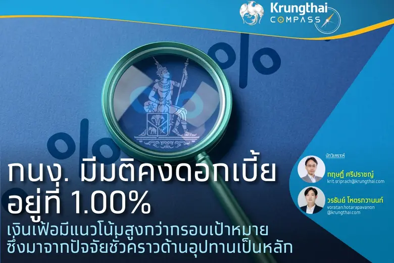 Key Highlights : กนง. มีมติเอกฉันท์ให้คงอ...