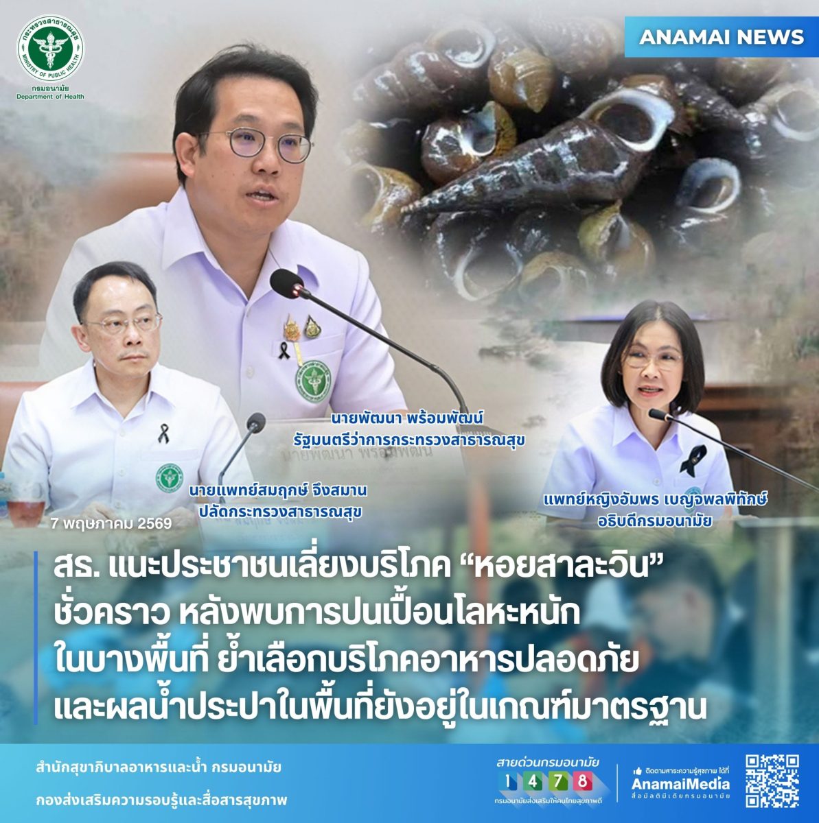 นายพัฒนา พร้อมพัฒน์ รัฐมนตรีว่าการกระทรวง...