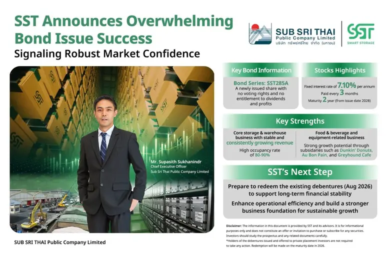 Sub Sri Thai Public Company Limited ("SST"), an ope...