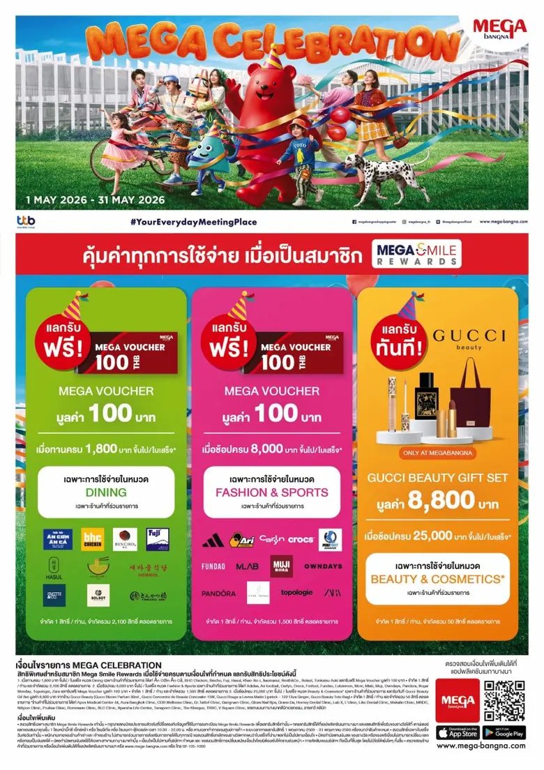 ศูนย์การค้าเมกาบางนา แหล่งช้อปปิ้งที่ใหญ่ที่สุดแห่ง...