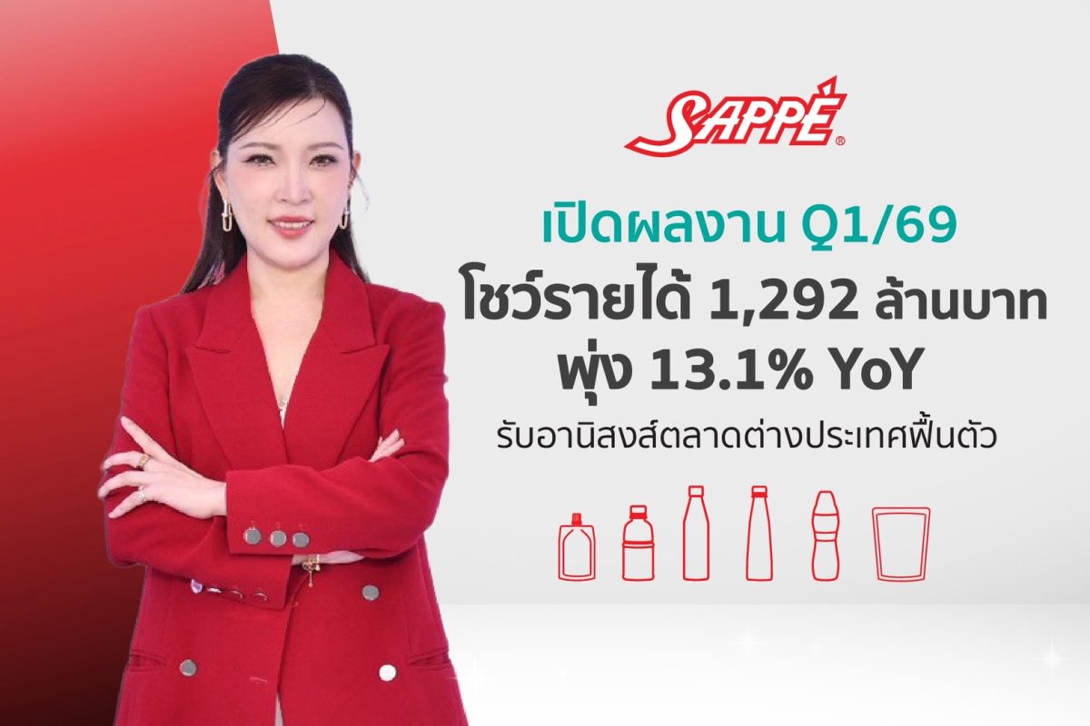 'บมจ. เซ็ปเป้' หรือ SAPPE ประกาศผลการดำเน...