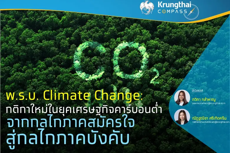 Key Highlights : พ.ร.บ. Climate Change เป...