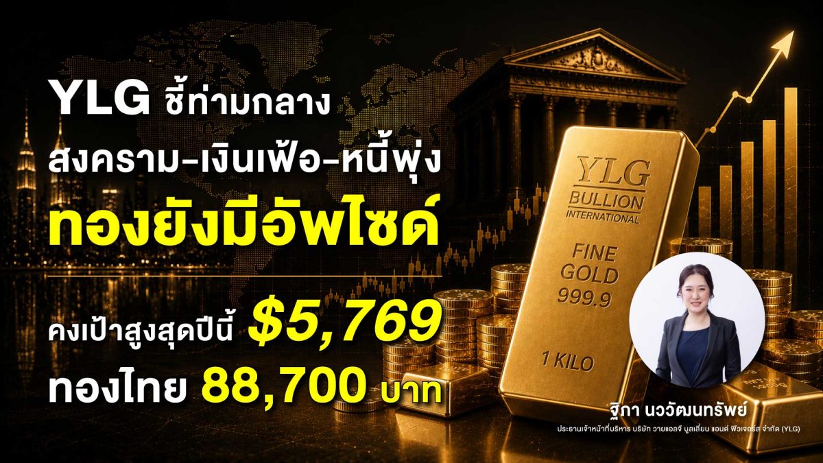 วายแอลจีตอบข้อสงสัย ปีนี้ทองคำปรับขึ้นมาแ...