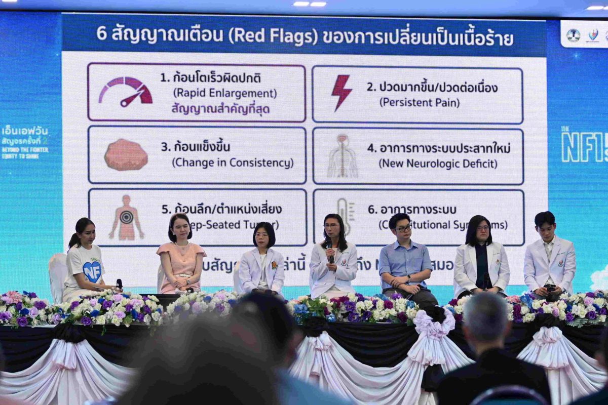 รพ.มหาราชฯ จับมือชมรมบ้านท้าวแสนปม จัด "NF1 สัญจร" ชูแนวคิด "เพราะทุกคนมีสิทธิ์ที่จะเปล่งประกาย" ผลักดันเข้าถึงการรักษาอย่างเท่าเทียม
