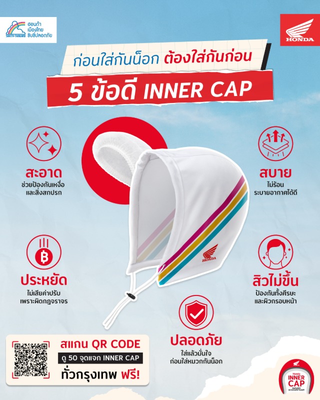 "Honda Inner Cap" แคมเปญรณรงค์ส่งเสริมควา...