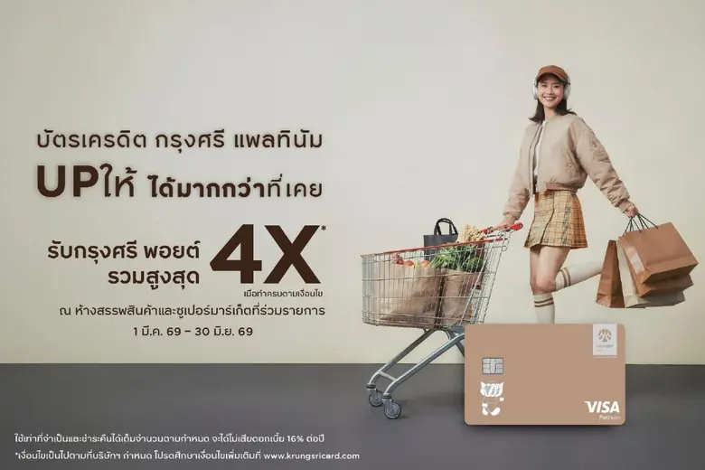 บัตรเครดิต กรุงศรี แพลทินัม อัปเกรดความคุ้มทุกการใช...