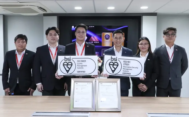AMR Asia Receives ISO 9001:2015 and ISO/IEC 27001:2022 Certifications