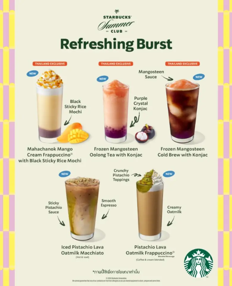 สตาร์บัคส์ ประเทศไทย เสิร์ฟความอร่อยจากวัตถุดิบไทยท...