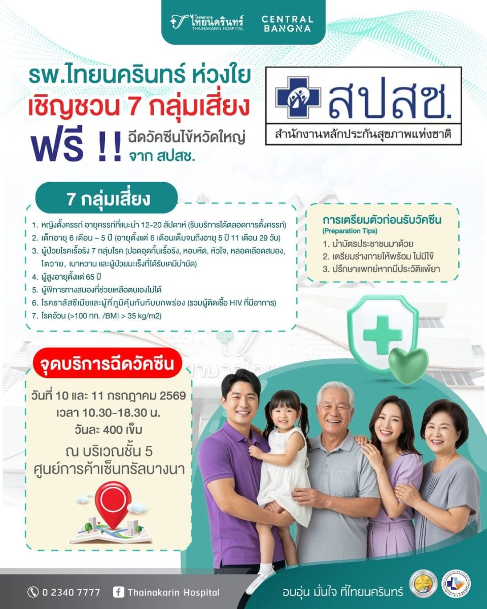 รพ.ไทยนครินทร์ ห่วงใยสุขภาพ ร่วมกับ สปสช. และศูนย์ก...