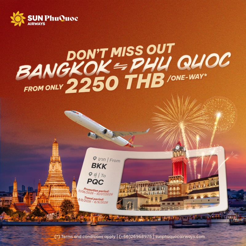 From 8 August 2026 , travellers from Thai...