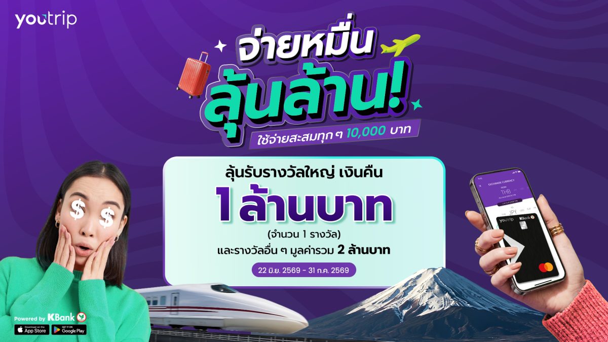 ข้อมูลการใช้จ่ายผ่าน YouTrip เดือนพฤษภาคม...
