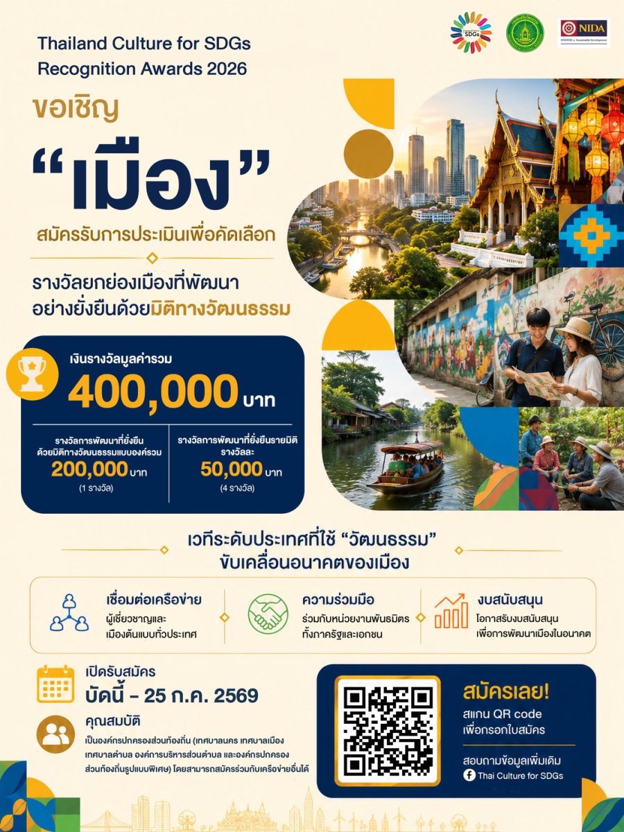 เปิดเวทียกย่องเมืองต้นแบบ ขับเคลื่อนความยั่งยืนด้วยวัฒนธรรม