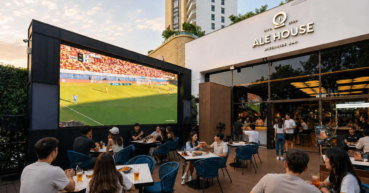 ALE HOUSE ชวนคอบอลร่วมเชียร์ FIFA World Cup 2026 สดทุกแมตช์ ริมแม่น้ำเจ้าพระยา