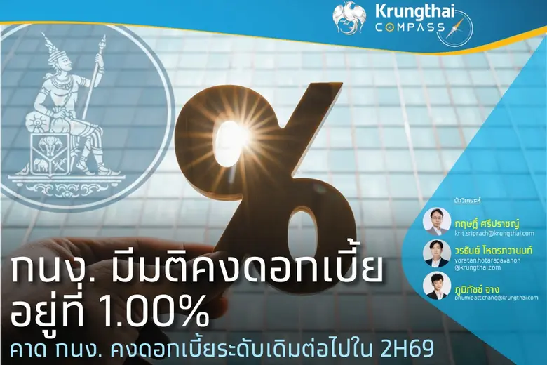 Key Highlights: กนง. มีมติเอกฉันท์ให้คงอั...