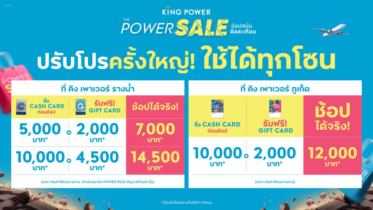 คิง เพาเวอร์ มอบโปรครั้งใหญ่ พบกับ CASH C...