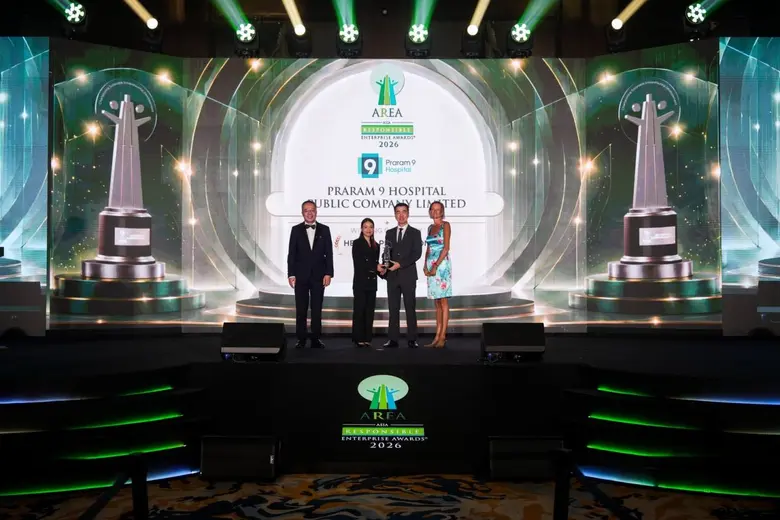 โรงพยาบาลพระรามเก้า รับรางวัล AREA 2026 สาขา Health Promotion จากโครงการ "Happy Kidney, Happy Life" มุ่งให้ความรู้การดูแลสุขภาพ การป้องกันและการรักษาโรคไต