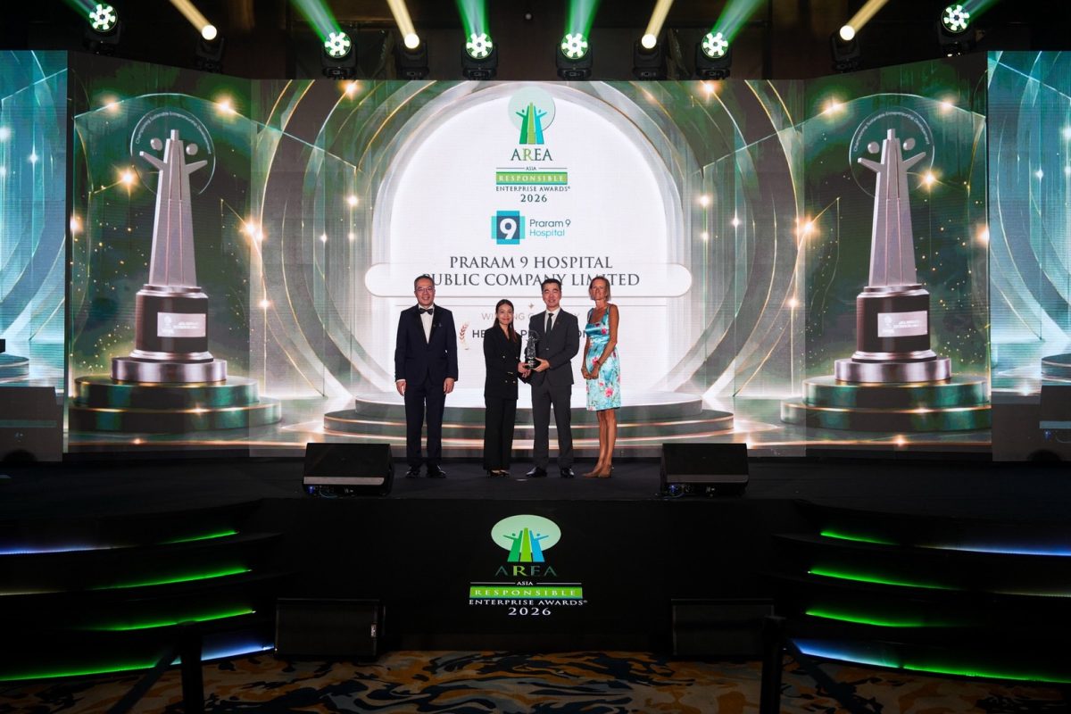 โรงพยาบาลพระรามเก้า รับรางวัล AREA 2026 สาขา Health Promotion จากโครงการ "Happy Kidney, Happy Life" มุ่งให้ความรู้การดูแลสุขภาพ การป้องกันและการรักษาโรคไต