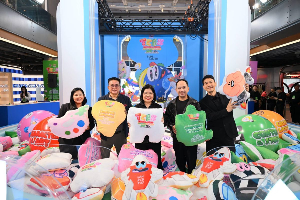 เริ่มแล้ว! "TCEX 2026" งานแสดงไลเซนซิ่งคาแรกเตอร์และคอนเทนต์นานาชาติ 9-12 ก.ค.นี้ กรมทรัพย์สินทางปัญญา ชวนสัมผัสจักรวาลของเหล่าครีเอเตอร์ เปิดเวทีโชว์ไอเดีย สร้างโอกาสซื้อ-ขายสิทธิ ดันงานสร้างสรรค์ไทยสู่ตลาดโลก