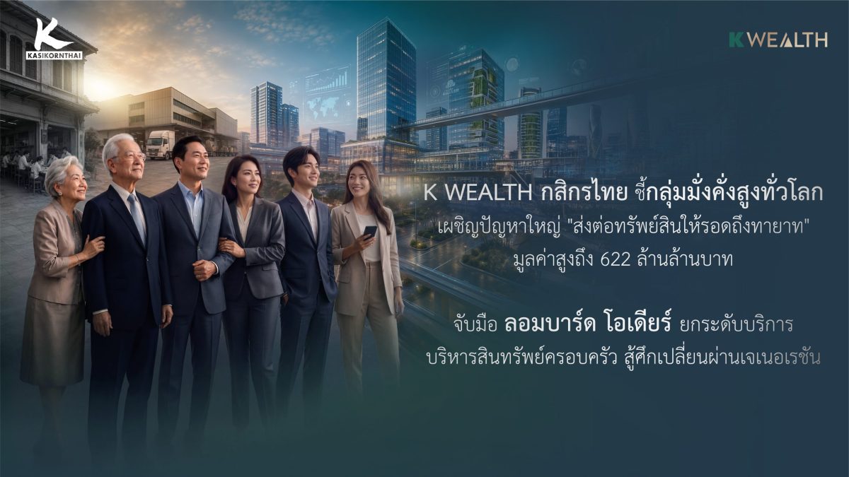 K WEALTH ธนาคารกสิกรไทย ชี้กลุ่มมั่งคั่งส...