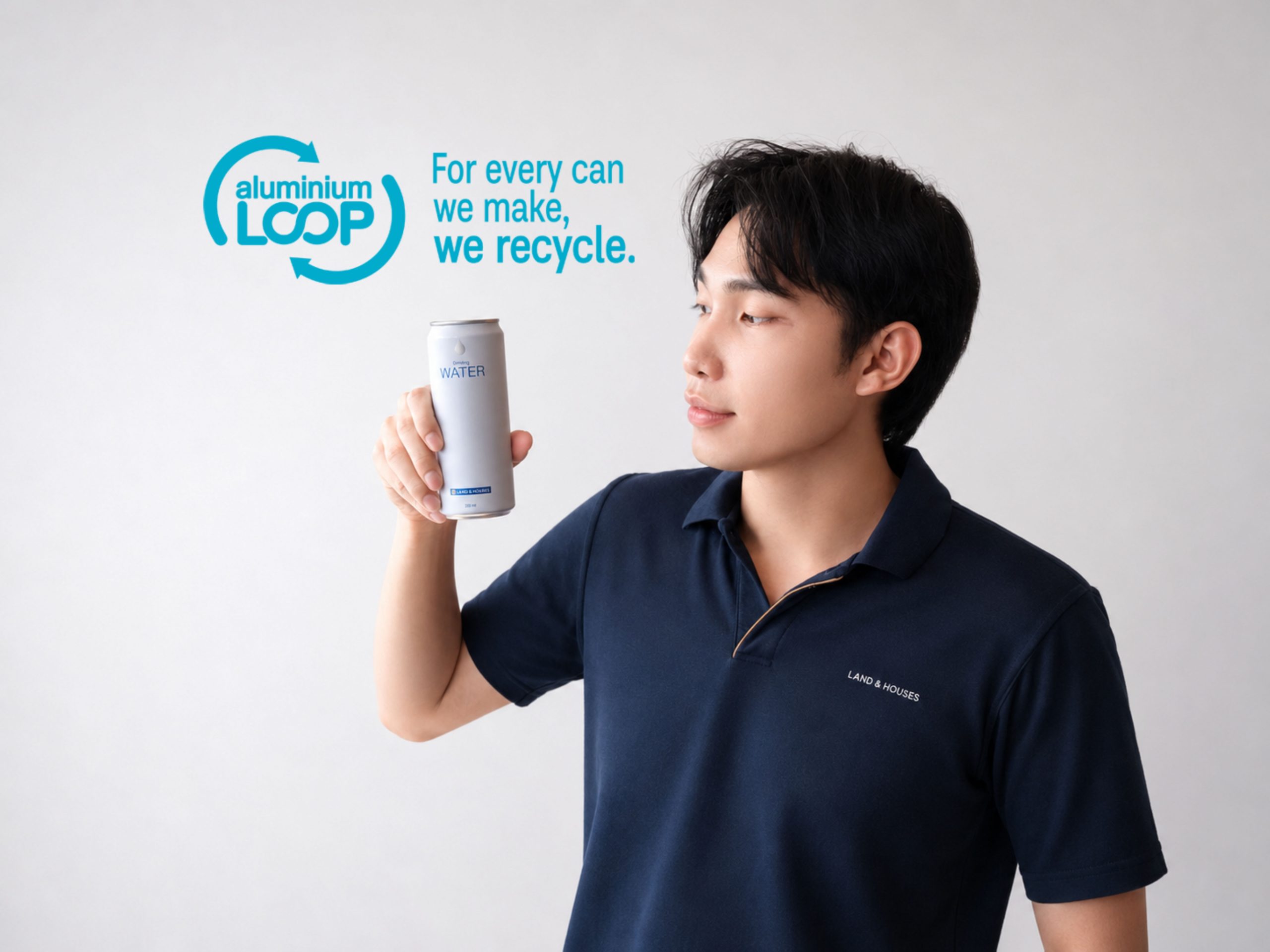แลนด์ แอนด์ เฮ้าส์ ใช้กระป๋องน้ำอลูมิเนียมรีไซเคิลได้ 100%