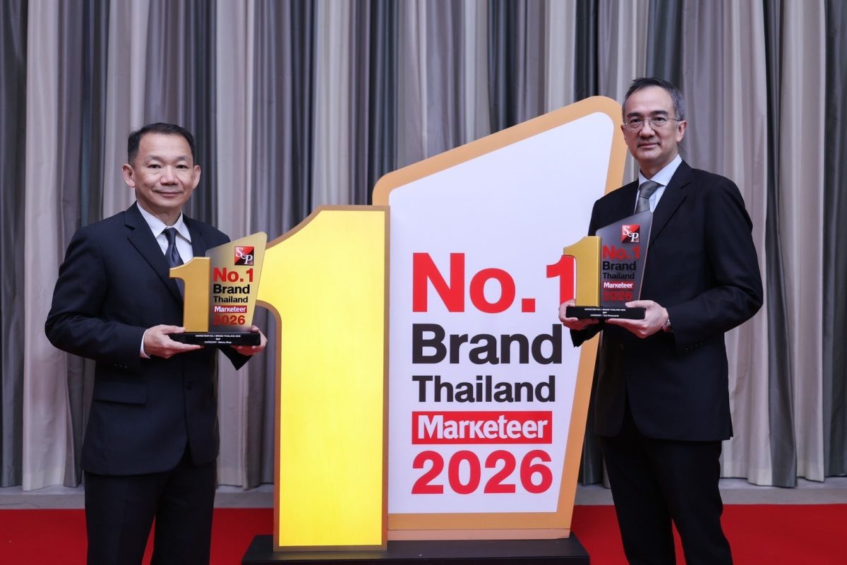 'เอส แอนด์ พี' คว้า 2 รางวัล "Marketeer No.1 Brand Thailand 2026"