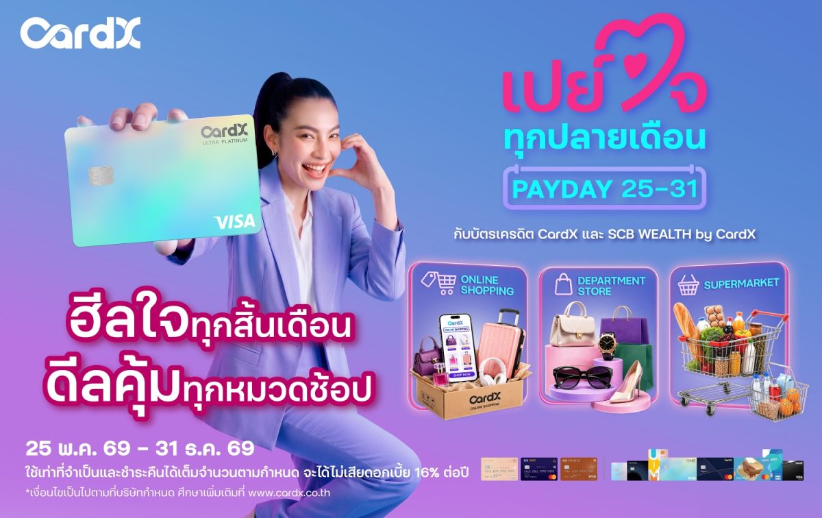 CardX ผู้ให้บริการบัตรเครดิตและสินเชื่อบุคคลภายใต้ก...