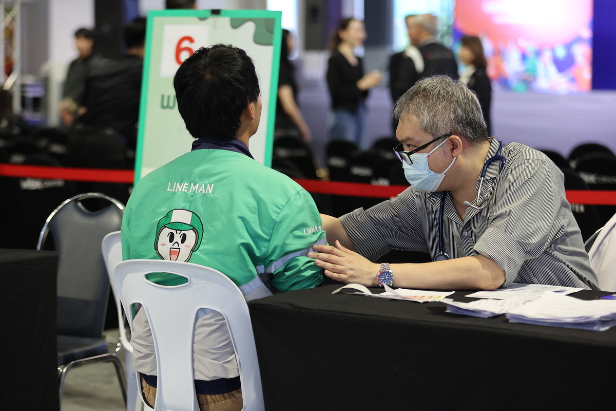 LINE MAN และ สสส. ตรวจสุขภาพไรเดอร์ฟรีประจำปี รับมือความเสี่ยง "โรคไม่ติดต่อเรื้อรัง (NCDs)" ที่พบในกลุ่มไรเดอร์