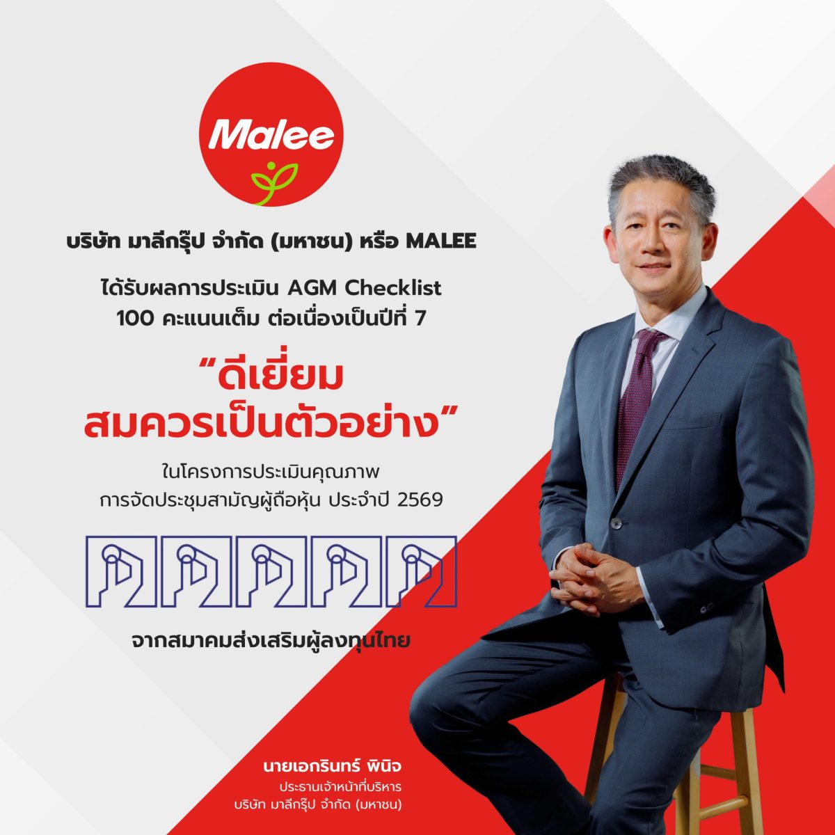 บริษัท มาลีกรุ๊ป จำกัด (มหาชน) หรือ MALEE ผู้ผลิตแล...