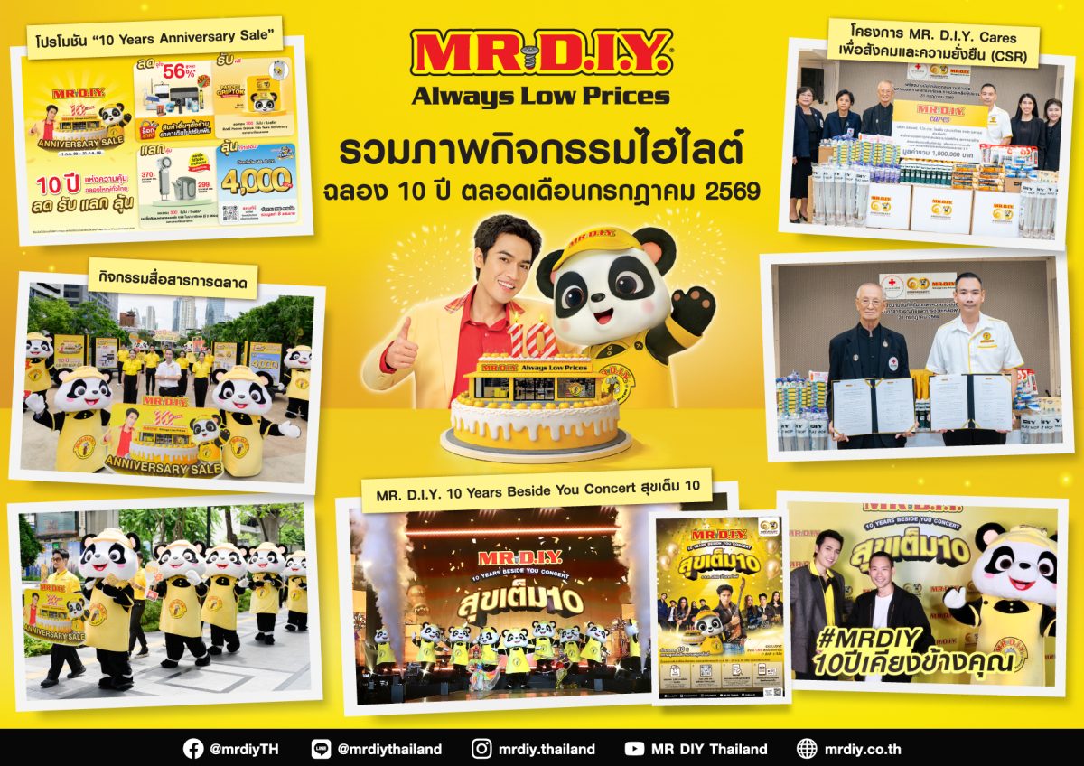 มิสเตอร์. ดี.ไอ.วาย. ตอกย้ำความสำเร็จ 10 ...