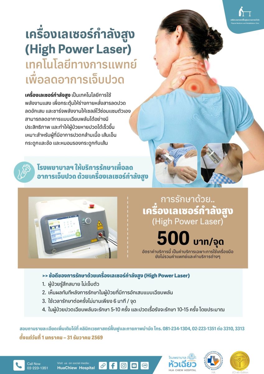 อาการปวดกล้ามเนื้อ ปวดคอ บ่า ไหล่ ปวดหลัง...