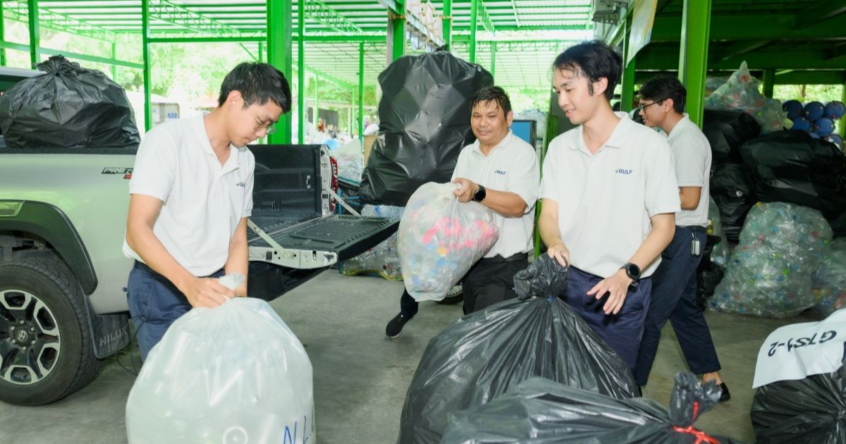 GULF เดินหน้าสร้างวัฒนธรรมคัดแยกขยะ ต่อยอดโครงการ "ขอ ขวด ของเรา" เปลี่ยนขวด PET ใช้แล้วเป็นผลิตภัณฑ์ Upcycling