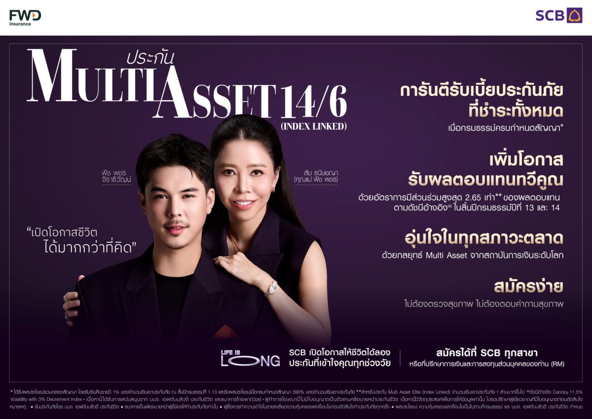 ผ่านประกัน Multi Asset 14/6 (Index Linked) ดึง "พีช...