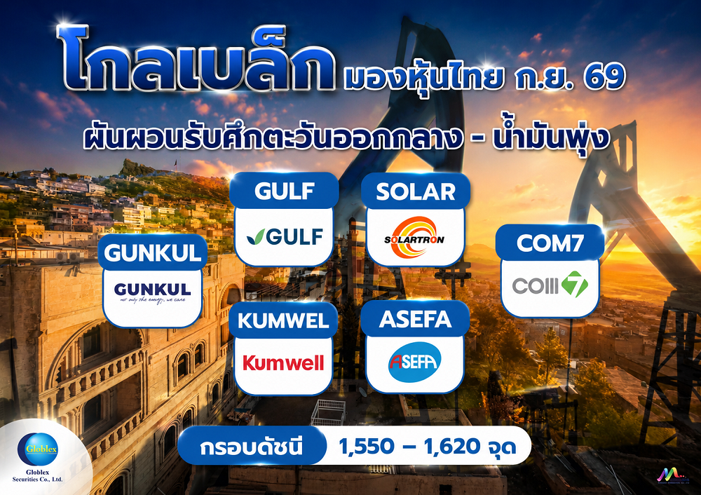 บล. โกลเบล็ก (GBS) ประเมินทิศทางหุ้นไทยเด...