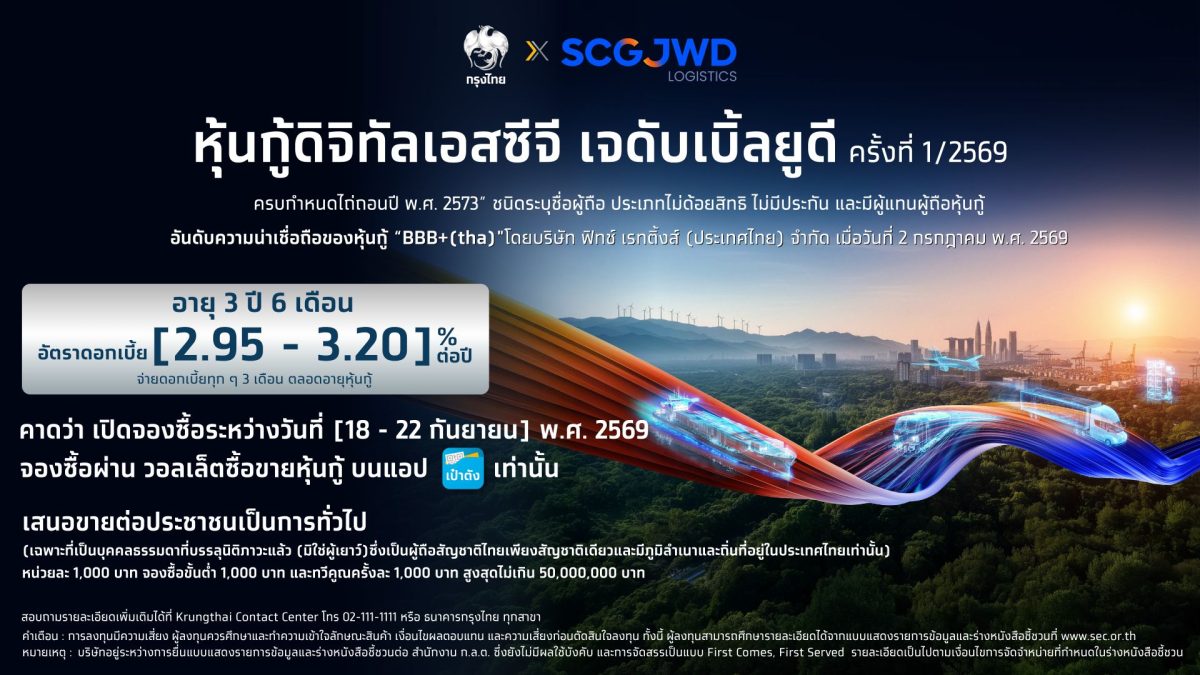 เอสซีจี เจดับเบิ้ลยูดี โลจิสติกส์ ร่วมกับ...