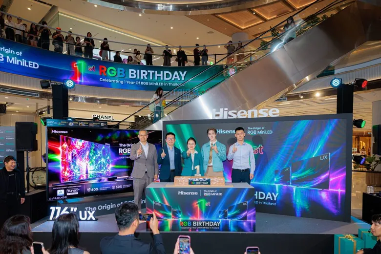 ครบรอบ 1 ปี RGB MiniLED ในไทย: Hisense ขยายเทคโนโลยีสู่ไลน์อัปทีวีที่หลากหลายยิ่งขึ้น