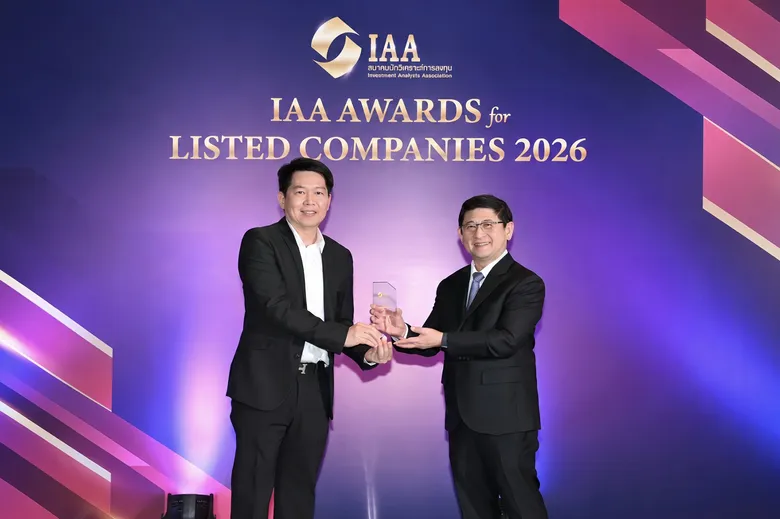 COM7 คว้า 2 รางวัล Outstanding CEO และ Outstanding IR จากเวที IAA Awards 2026 ตอกย้ำศักยภาพผู้นำและความเป็นเลิศด้านนักลงทุนสัมพันธ์