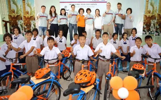 ไอเอ็นจี ร่วมกับ ทีเอ็มบี มอบจักรยานเพื่อเปลี่ยนให้เยาวชนและครอบครัวมีชีวิตที่ดีขึ้นจำนวน