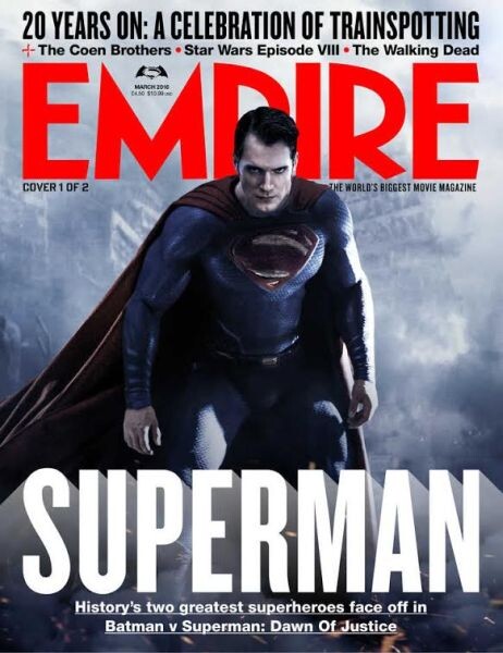 Batman V Superman ผงาดขึ้นปกนิตยสาร Empire Magazine ฉบับล่าสุด เตรียมปะทะ 24 มีนาคม 2016 ในโรงภาพยนตร์